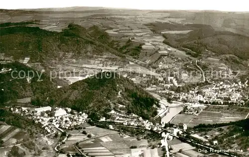 AK / Ansichtskarte Bergnassau und Scheuern Original Fliegeraufnahme Bergnassau