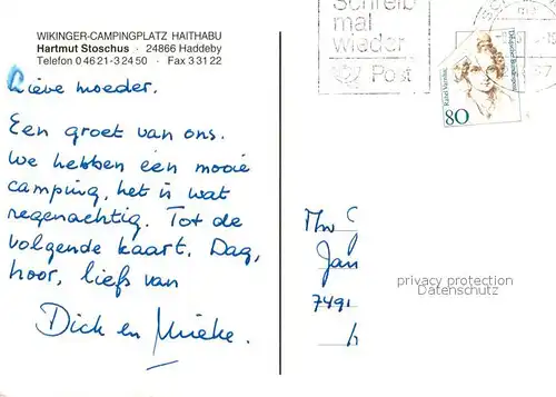 AK / Ansichtskarte Haddeby Wikinger Campingplatz Haithabu Fliegeraufnahmen Haddeby