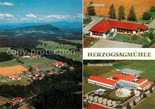 AK / Ansichtskarte Peiting Diakonie Herzogsaegmuehle Cafeteria Berufsschule Fliegeraufnahmen Peiting