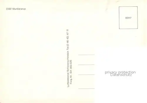 AK / Ansichtskarte Munkbrarup Fliegeraufnahme Munkbrarup