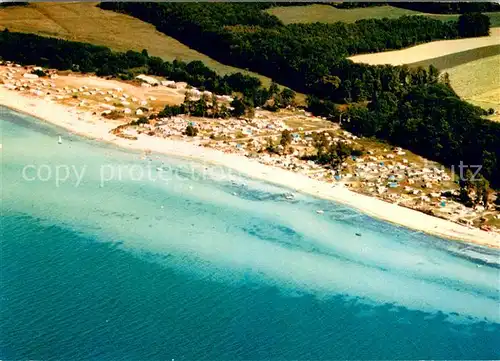 AK / Ansichtskarte Osdorf_Kiel Campingplatz Noer an der Ostsee Fliegeraufnahme Osdorf Kiel