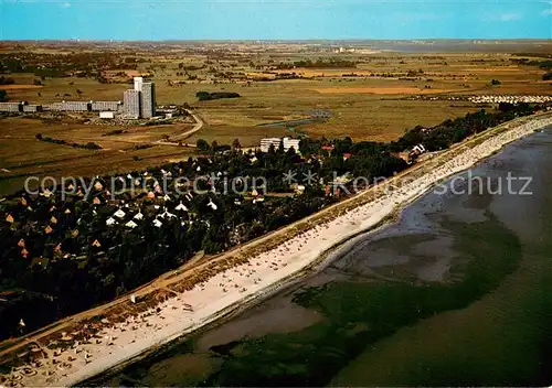 AK / Ansichtskarte Kalifornien_Ostseebad mit Ferienzentrum Holm Fliegeraufnahme Kalifornien_Ostseebad