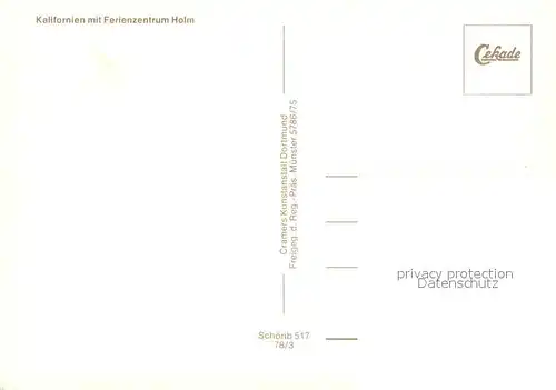 AK / Ansichtskarte Kalifornien_Ostseebad mit Ferienzentrum Holm Fliegeraufnahme Kalifornien_Ostseebad