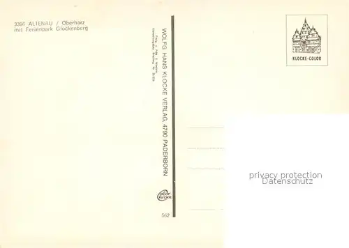 AK / Ansichtskarte Altenau_Harz mit Ferienpark Glockenberg Fliegeraufnahme Altenau Harz