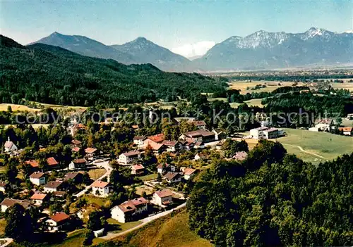 AK / Ansichtskarte Bad_Heilbrunn Jodbad Alpenblick Fliegeraufnahme Bad_Heilbrunn