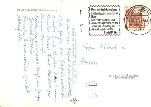 AK / Ansichtskarte Grosshansdorf Fliegeraufnahme Grosshansdorf