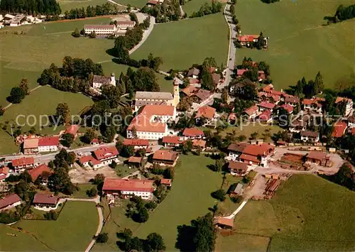 AK / Ansichtskarte Fischbachau mit Martinsmuenster und ehemaliges Probsteigebaeude Fliegeraufnahme Fischbachau