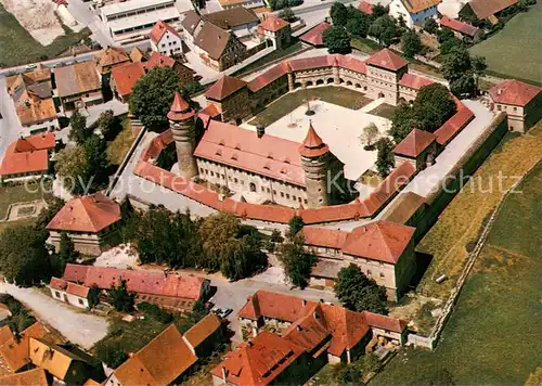 AK / Ansichtskarte Lichtenau_Mittelfranken Festung Fliegeraufnahme Lichtenau Mittelfranken