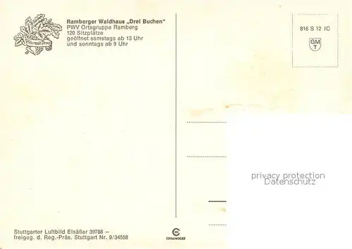 AK / Ansichtskarte Ramberg Fliegeraufnahme Ramberg