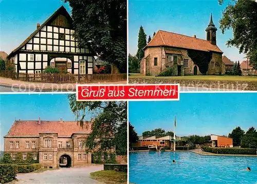 Stemmen_Hannover Fachwerkhaus Kirche Schloss Schwimmbad Stemmen Hannover