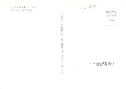 Schalkenmehren mit Maar und Altburg Schalkenmehren