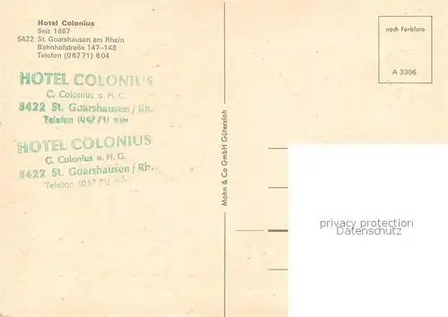 St_Goarshausen Hotel Colonius St_Goarshausen