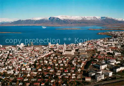 Reykjavik Fliegeraufnahme Reykjavik