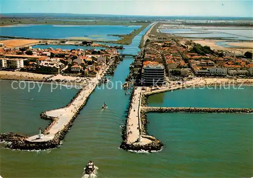 Le_Grau du Roi_Gard En avion au dessus de lembouchure du Vidourie Le_Grau du Roi_Gard