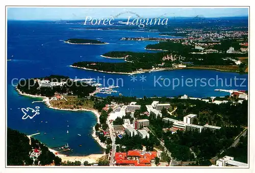 Porec Laguna Fliegeraufnahme Porec