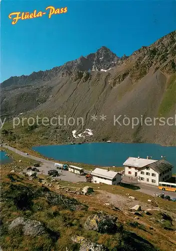 Flueelapass mit Flueela Schwarzhorn Flueelapass