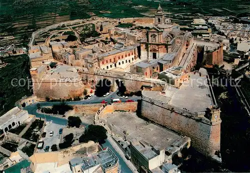 Malta Gozo The Citadel or Gran Castello Fliegeraufnahme Malta