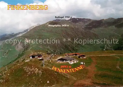 Finkenberg_Tirol Gipfelrestaurant Penkentenne mit Rastkogel und Wangelspitze Fliegeraufnahme Finkenberg Tirol