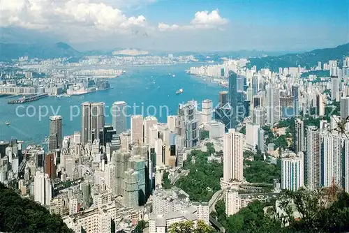 Hong_Kong Fliegeraufnahme mit Knowloon Hong_Kong