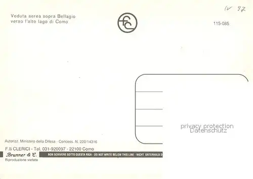 Bellagio_Lago_di_Como Fliegeraufnahme Bellagio_Lago_di_Como