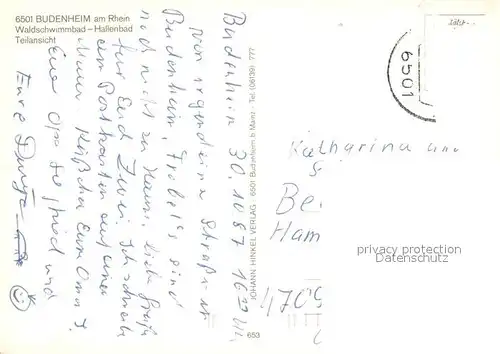 Budenheim Waldschwimmbad Hallenbad Panorama Budenheim