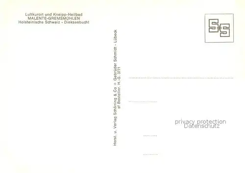 AK / Ansichtskarte Malente Gremsmuehlen Luftkurort Kneippheilbad Diekseebucht Seenlandschaft Holsteinische Schweiz Fliegeraufnahme Malente Gremsmuehlen