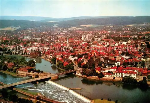 AK / Ansichtskarte Hameln_Weser Fliegeraufnahme Hameln Weser