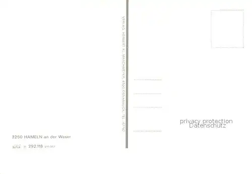 AK / Ansichtskarte Hameln_Weser Fliegeraufnahme Hameln Weser