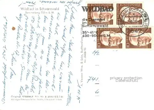 AK / Ansichtskarte Bad_Wildbad Sommerberg Kurort im Schwarzwald Fliegeraufnahme Bad_Wildbad