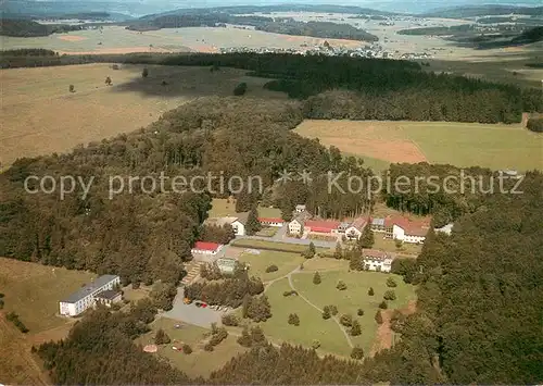 AK / Ansichtskarte Rehe_Westerwald Christliches Erholungsheim Westerwald Fliegeraufnahme Rehe_Westerwald