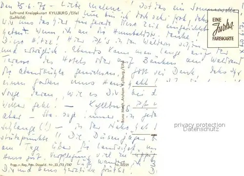 AK / Ansichtskarte Kyllburg_Rheinland Pfalz Luft  und Kneippkurort Fliegeraufnahme Kyllburg_Rheinland Pfalz