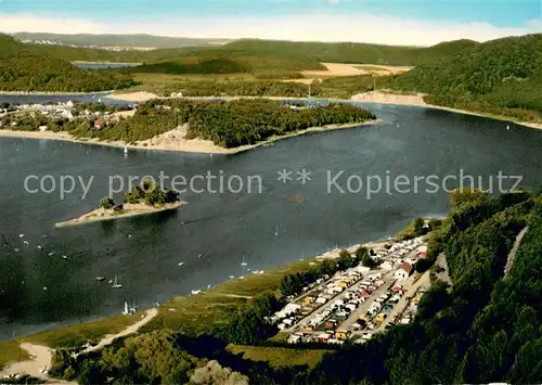 AK / Ansichtskarte Edersee Ferienparadies Fliegeraufnahme Edersee