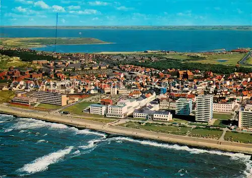 AK / Ansichtskarte Norderney_Nordseebad Kaiserstrasse Hotels Fliegeraufnahme Norderney_Nordseebad