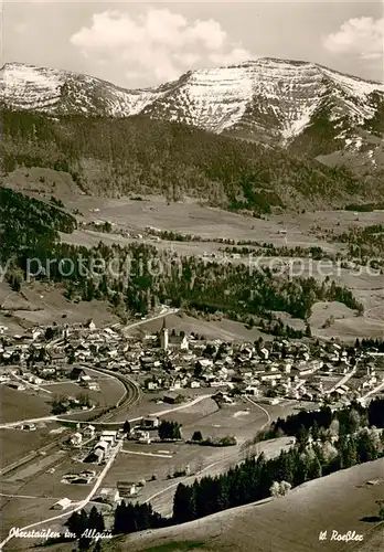 AK / Ansichtskarte Oberstaufen Allgaeuer Alpen Fliegeraufnahme Oberstaufen