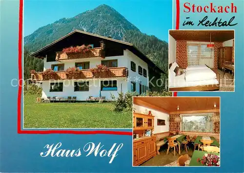 AK / Ansichtskarte Stockach_Tirol Haus Wolf Zimmer Gaststube Stockach Tirol