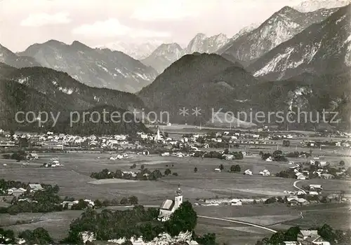 AK / Ansichtskarte Golling_Salzach und St Nikolaus mit Lammertal und Dachstein Golling Salzach