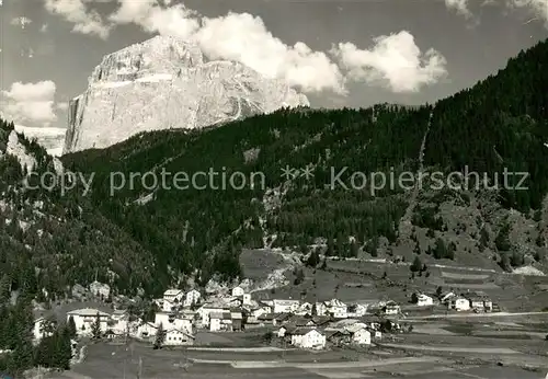 AK / Ansichtskarte Canazei Panorama verso il Sasso Pordoi Canazei