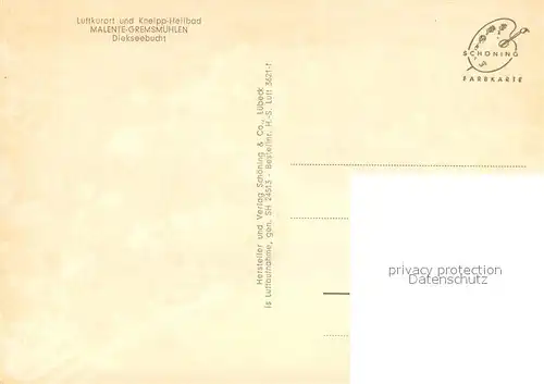 AK / Ansichtskarte Malente Gremsmuehlen Diekseebucht Fliegeraufnahme Malente Gremsmuehlen