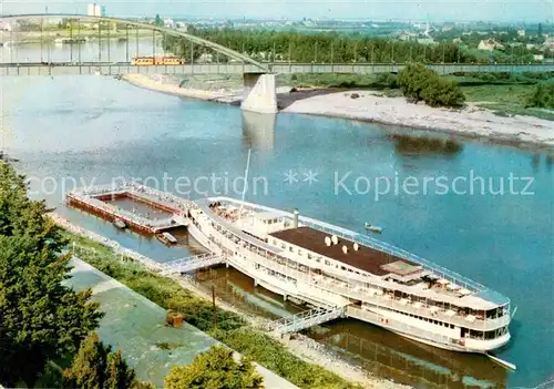 AK / Ansichtskarte Szeged Szoeke Tissa Hotel am Schiff Szeged