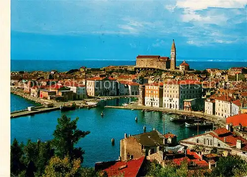 AK / Ansichtskarte Piran Panorama Piran