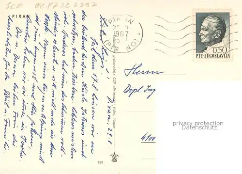 AK / Ansichtskarte Piran Panorama Piran