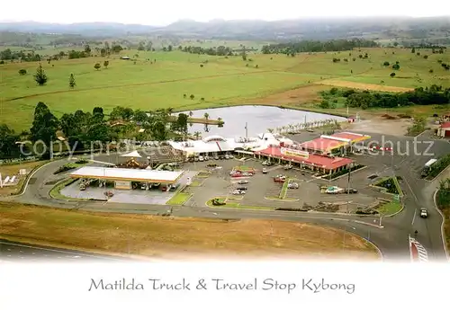AK / Ansichtskarte Brisbane_Queensland Matilda Truck and Travel Stop Kybong Air view Brisbane_Queensland