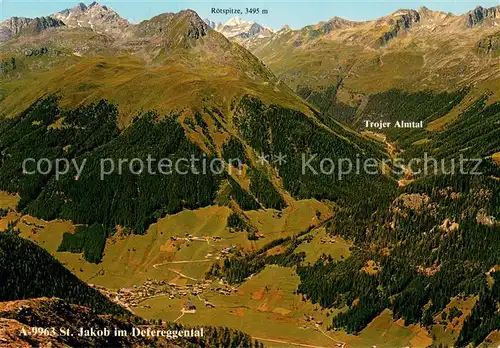 AK / Ansichtskarte St_Jakob_Defereggen Blick von der Brunnenalm mit Sesselliftstation St_Jakob_Defereggen
