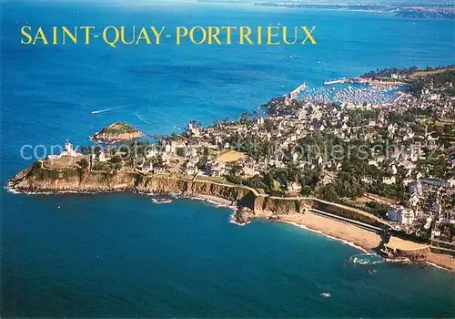 AK / Ansichtskarte Saint Quay Portrieux Vue generale aerienne de la station Saint Quay Portrieux