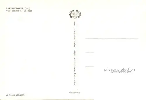 AK / Ansichtskarte Saint_Tropez_Var Vue aerienne Le port Saint_Tropez_Var