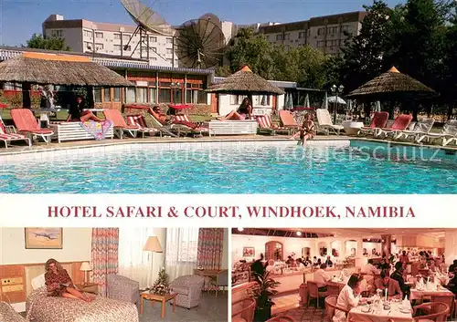 AK / Ansichtskarte Windhoek Hotel Safari and Court Pool Appartement Restaurant Windhoek