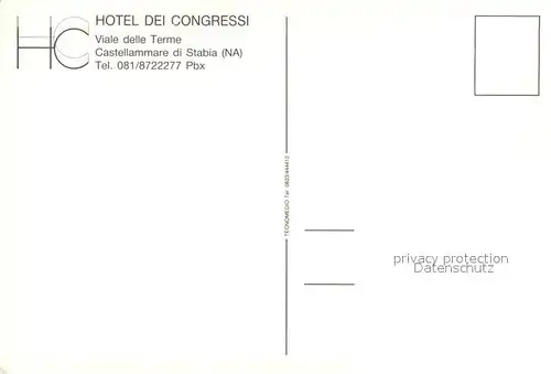 AK / Ansichtskarte Castellammare_di_Stabia Hotel dei Congressi Castellammare_di_Stabia