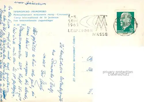 AK / Ansichtskarte Leipzig Internationales Jugendlager Leipzig