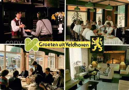 AK / Ansichtskarte Veldhoven_Netherlands Kongreshotel en vergadercentrum Koningshof Rezeption Gastraeume Veldhoven_Netherlands