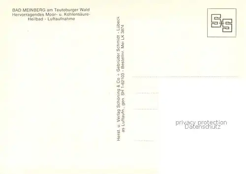 AK / Ansichtskarte Bad_Meinberg Fliegeraufnahme Bad_Meinberg